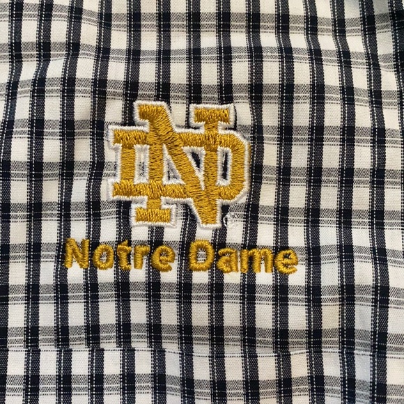 ❗️FINAL❗️ 🆕 Cutter & Buck Notre Dame Dress Shirt S - Picture 4 of 4